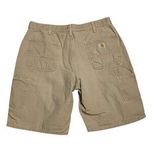 CARHARTT Khaki Casual Tan Work Summer Shorts Mens Large 36"
